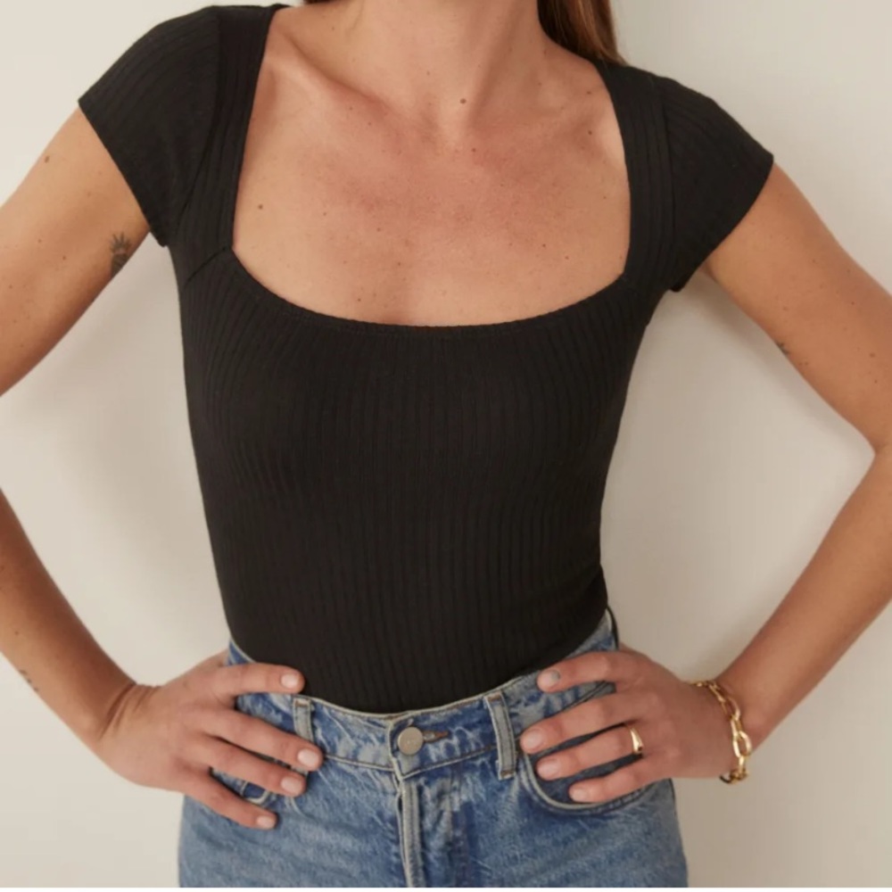 Reformation Bardot Knit Top